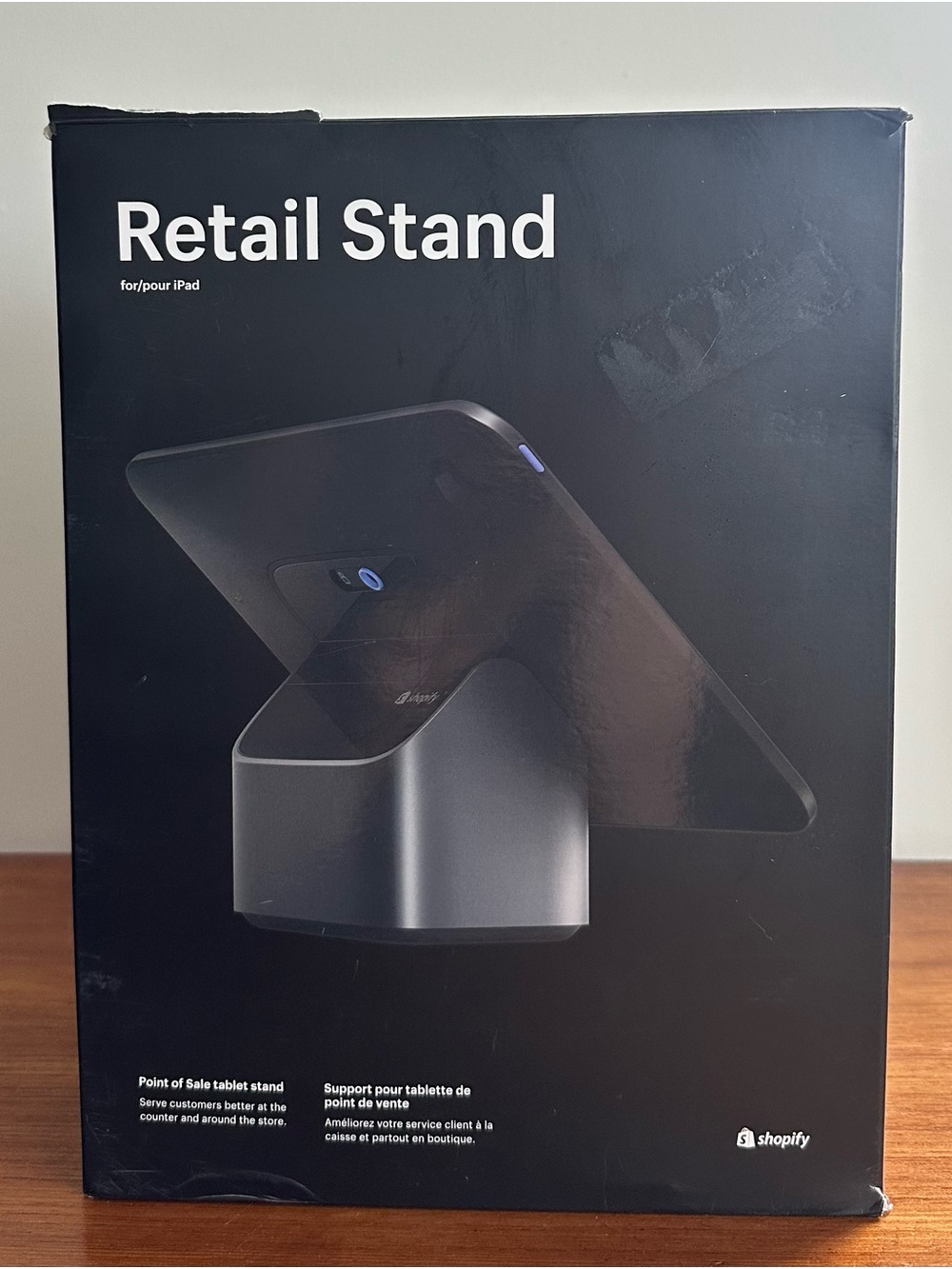 SHOPIFY | NIB | RETAIL iPAD STAND W CORDS | LIGHTNING iPAD 5 6 AIR AIR 2 PRO 9.7